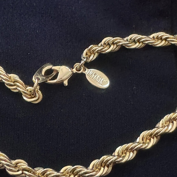 36” Gold-tone Statement Rope Chain Necklace - Picture 4 of 4
